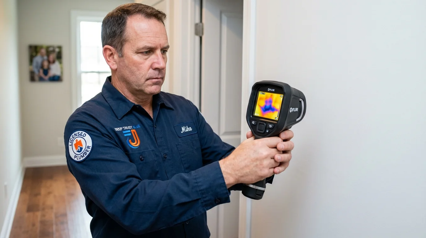 Thermal imaging leak detection by Johns Plumbing LLC in Lykens